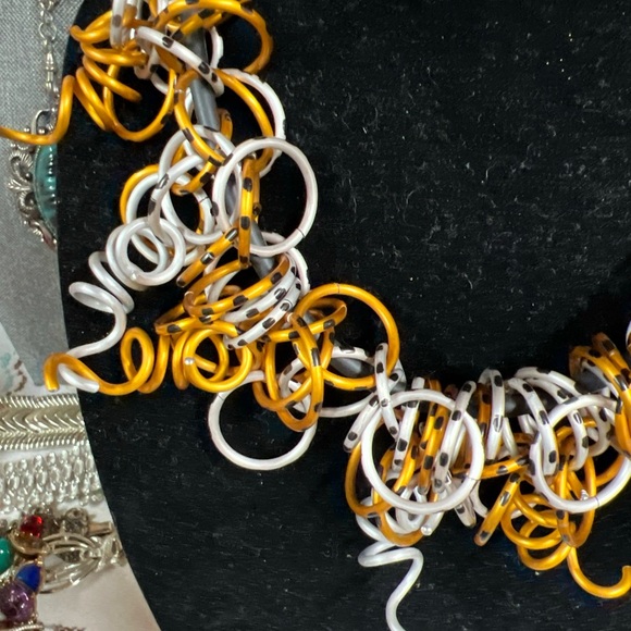 RARE Modernist David Spada Set Necklace & Earrings - Picture 2 of 8